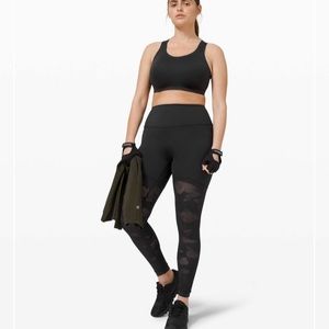 🆕 Lululemon Sheer Will High-Rise Tight 28" *Camo